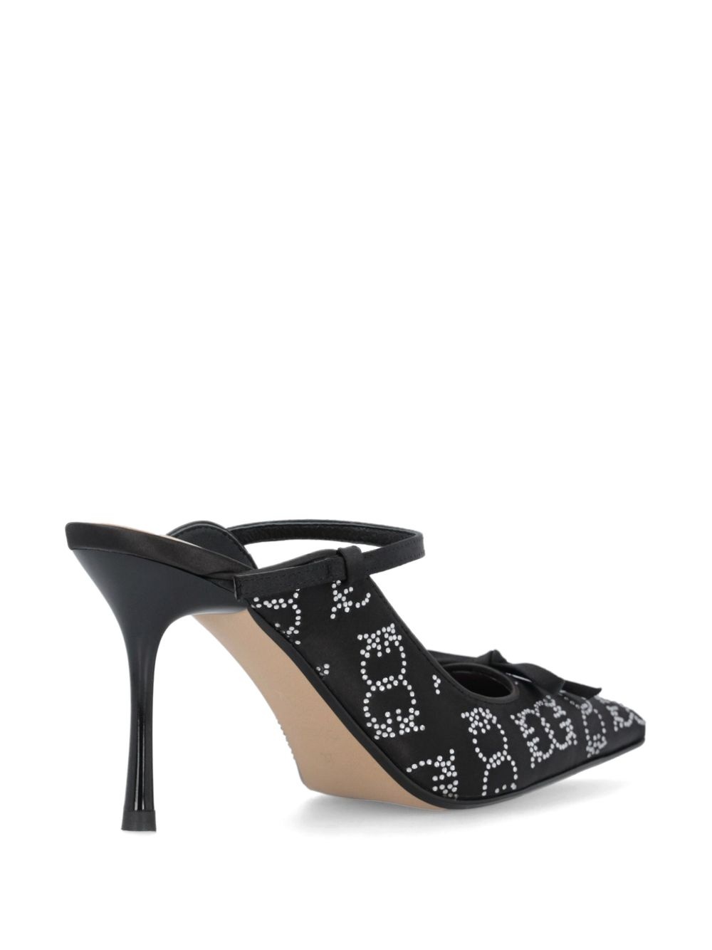 crystal-embellished mules - 3