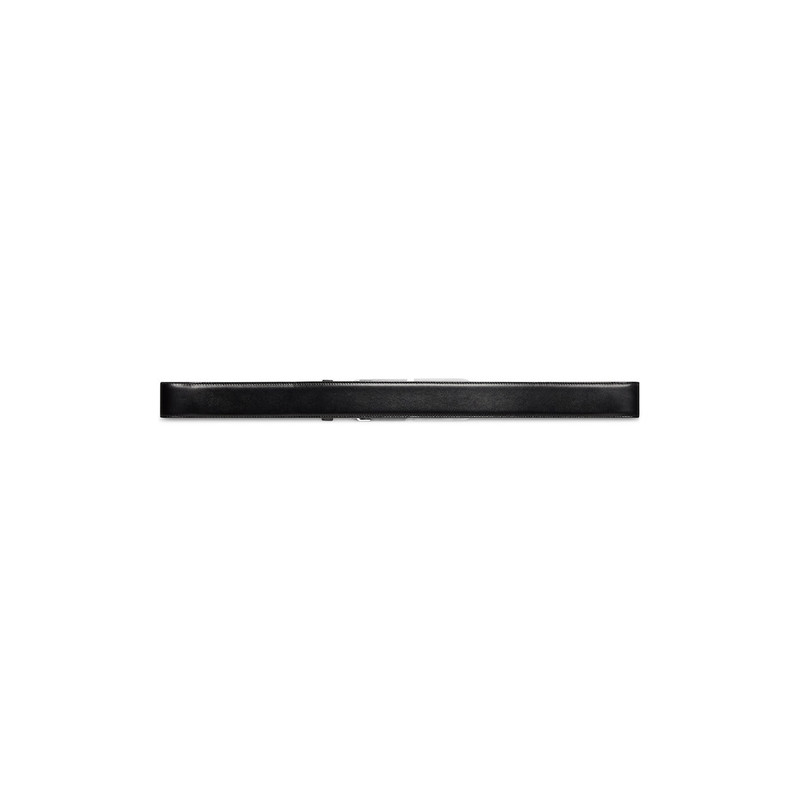 BALENCIAGA Men's Bb Signature Belt 40mm in Black outlook