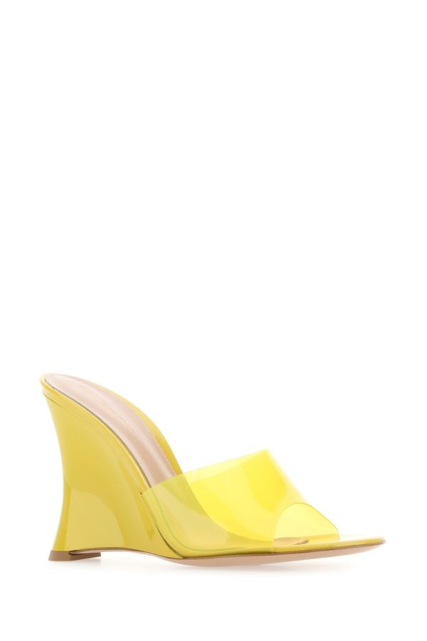 Gianvito Rossi Woman Yellow Pvc Mules - 2