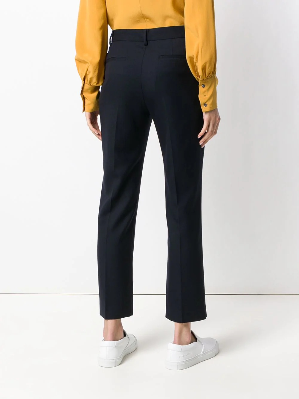 cropped slim-fit trousers - 4