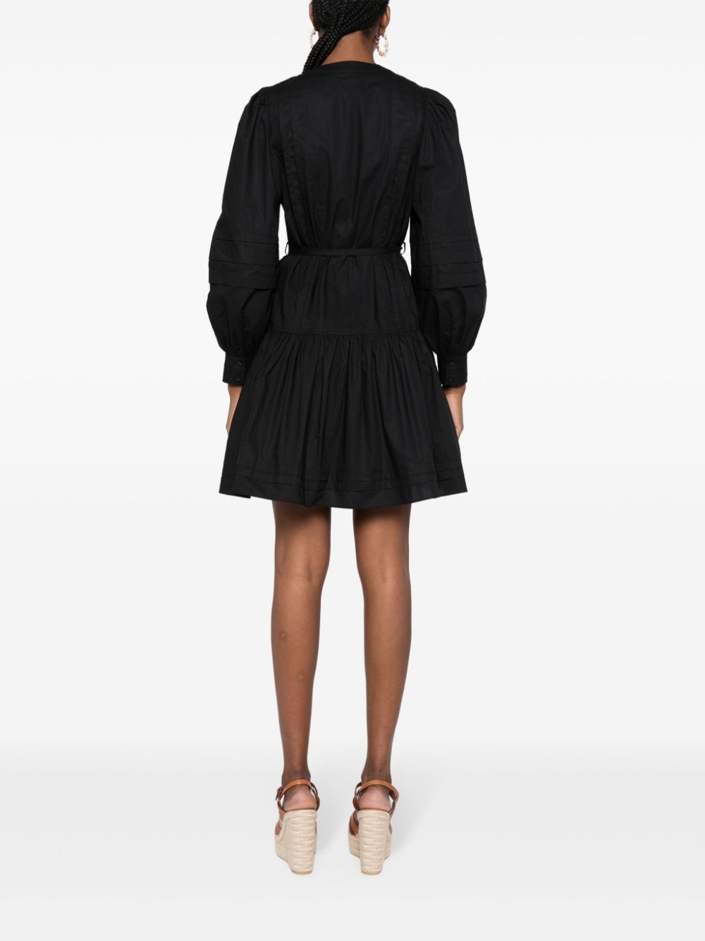 Karina long-sleeve cotton dress - 4