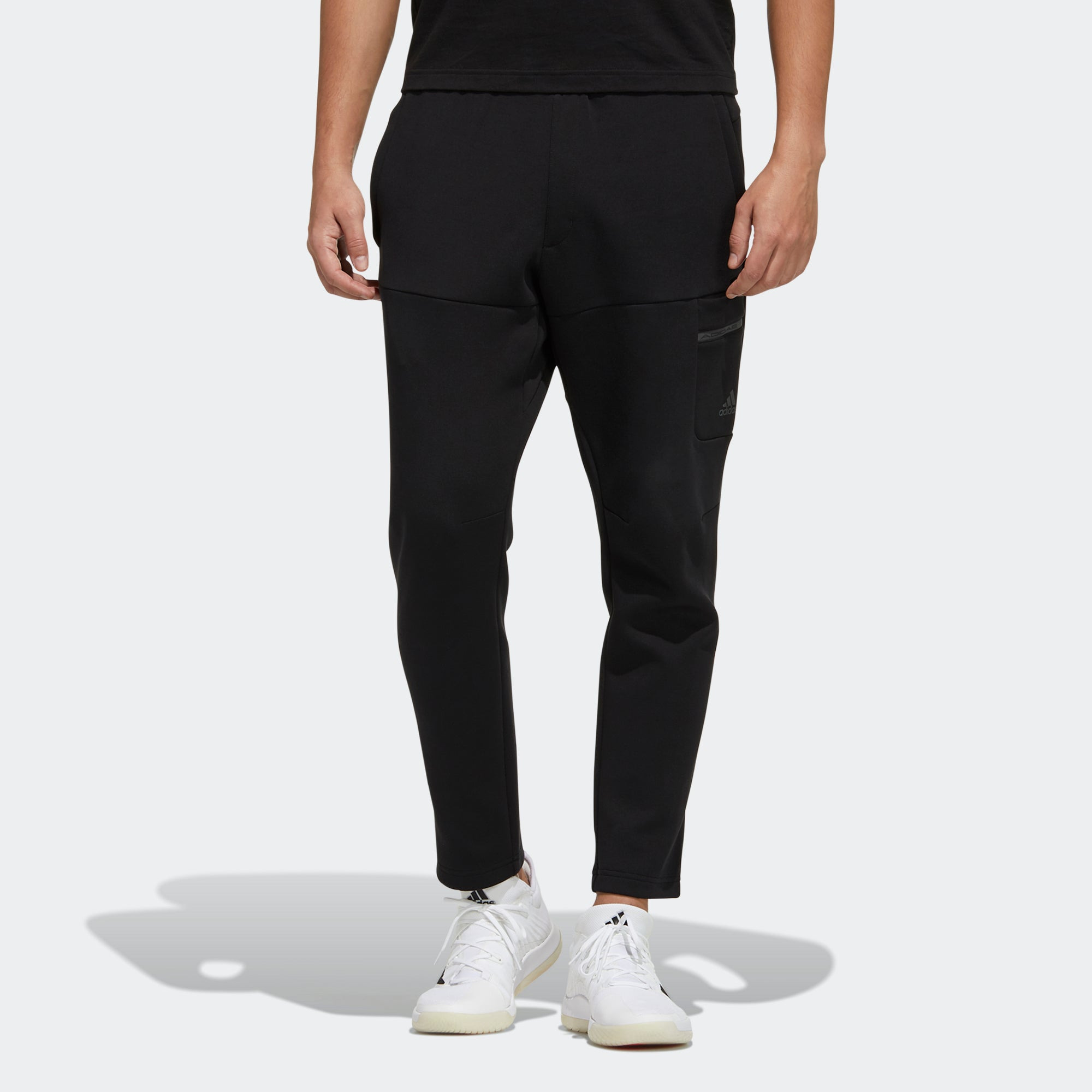 Men's adidas Th Dk Reg Pnts Cargo Pocket Sports Pants/Trousers/Joggers Black H39345 - 2
