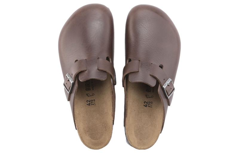 Birkenstock 보스턴 그립 가죽 빈티지 샌들 'Wood Roast' 1023449 3