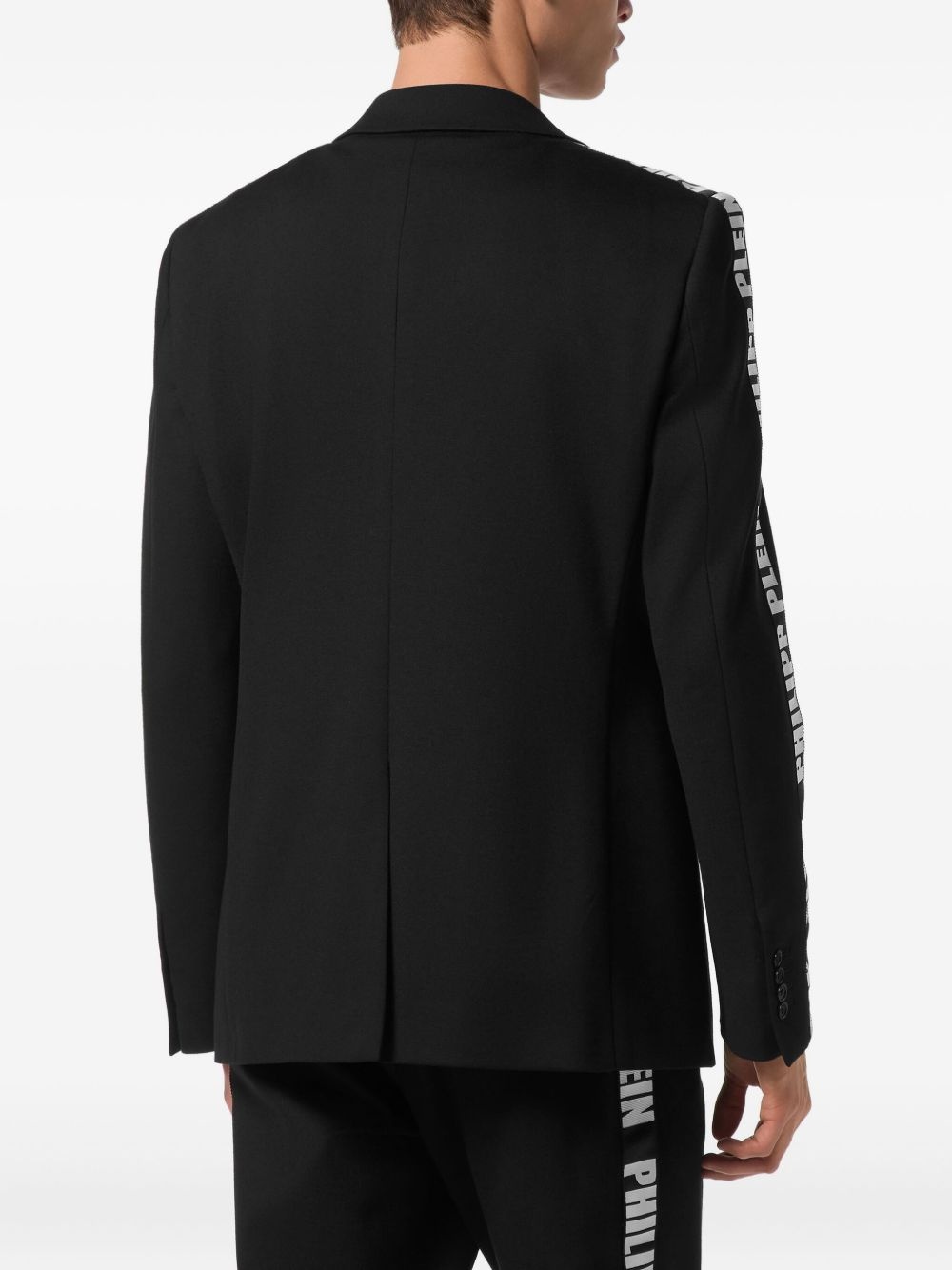 logo-tape blazer - 4