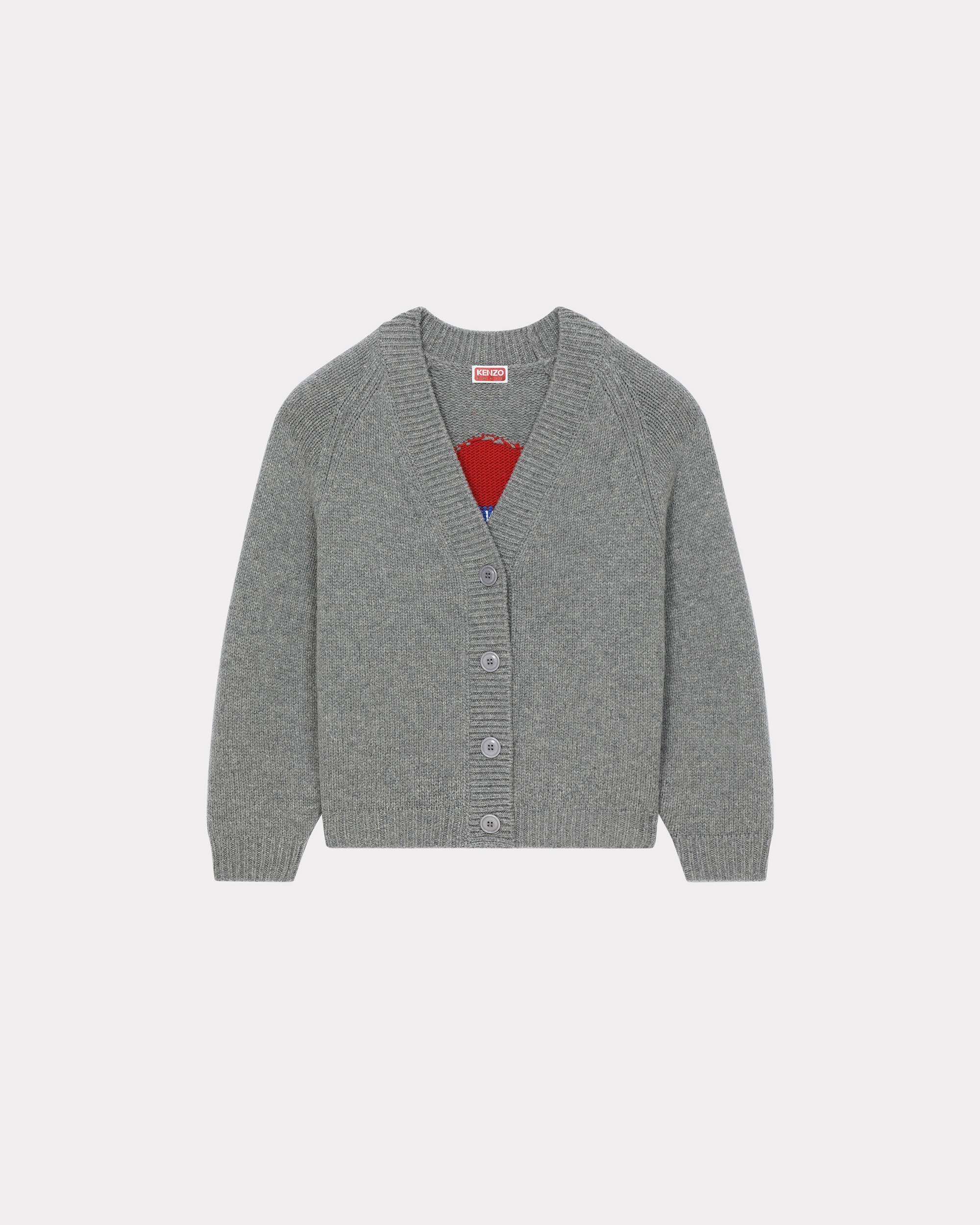 KENZO 'KENZO Target' wool cardigan | REVERSIBLE