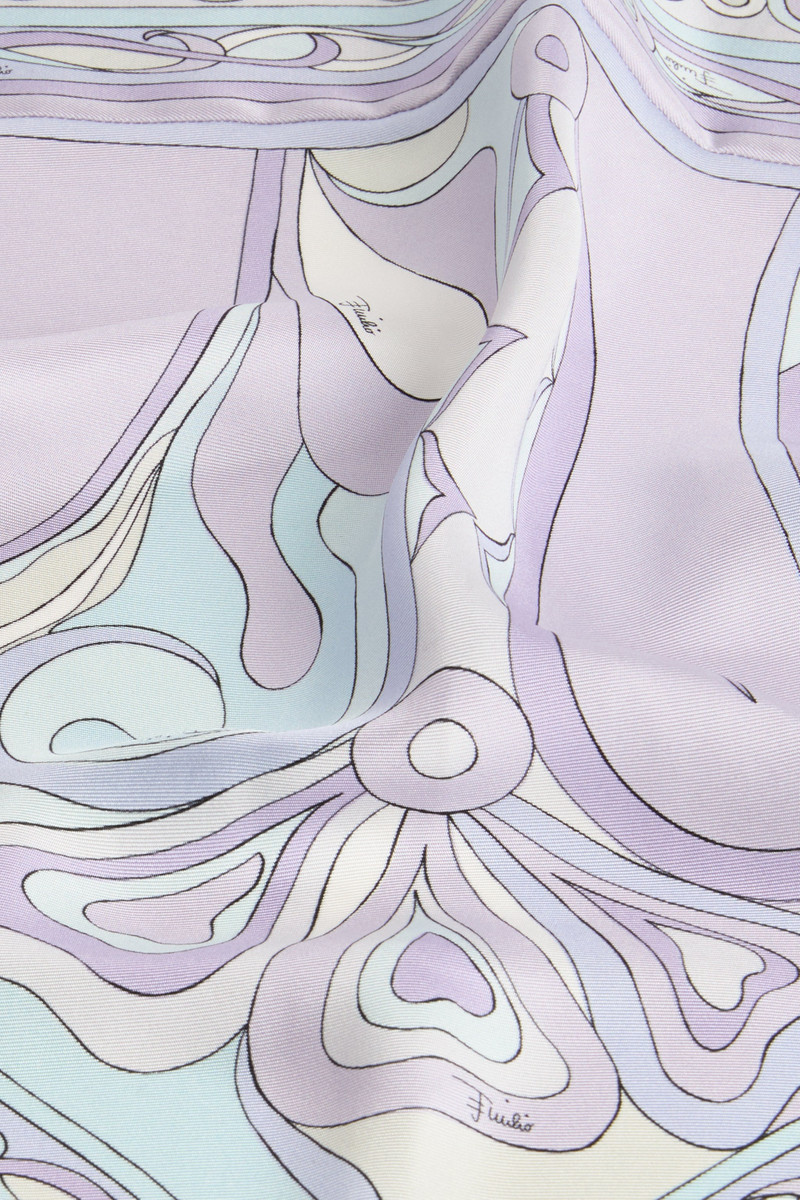 ORCHIDEE PRINT SILK TWILL SCARF 3