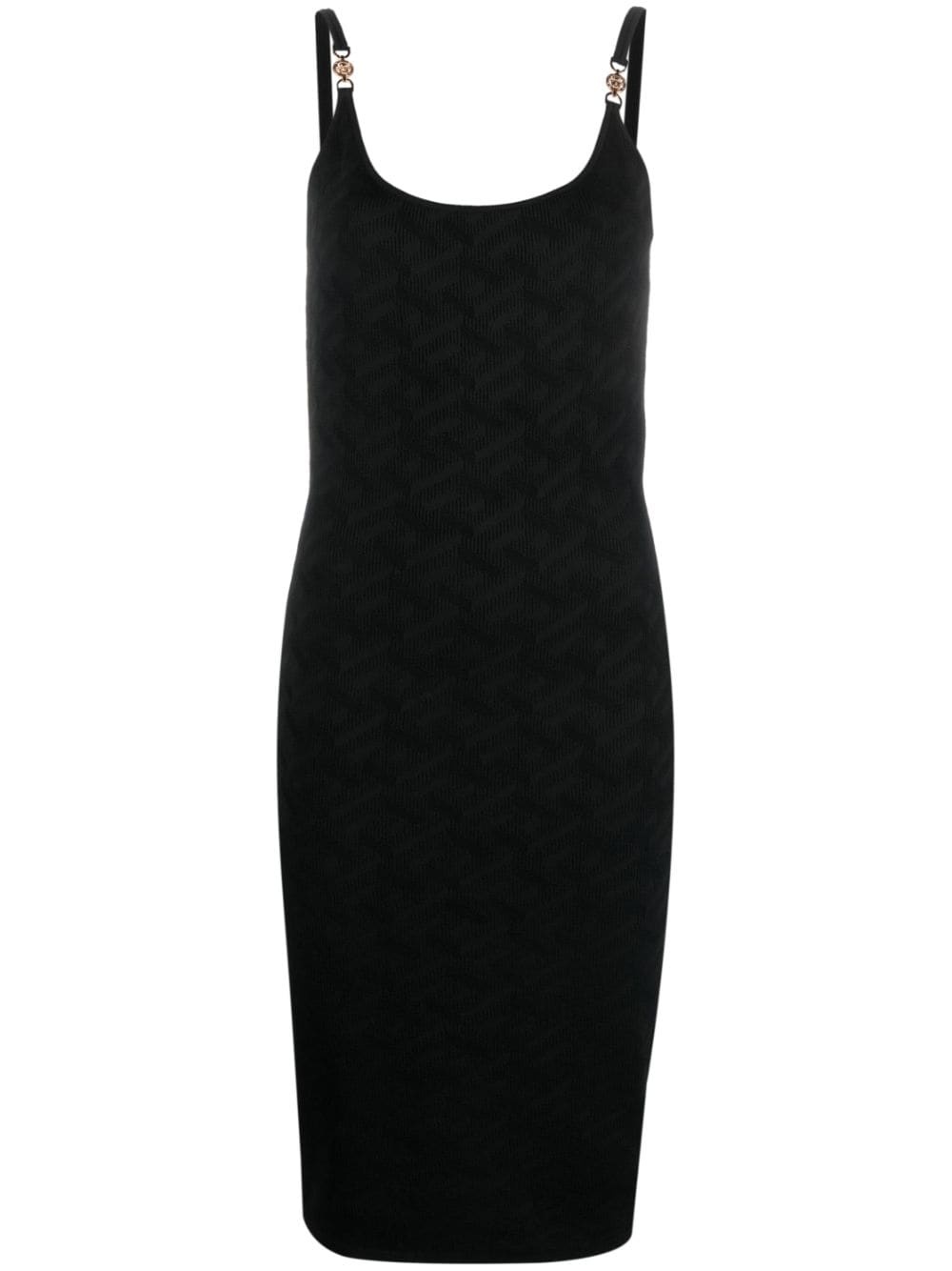 La Greca knitted midi dress - 1