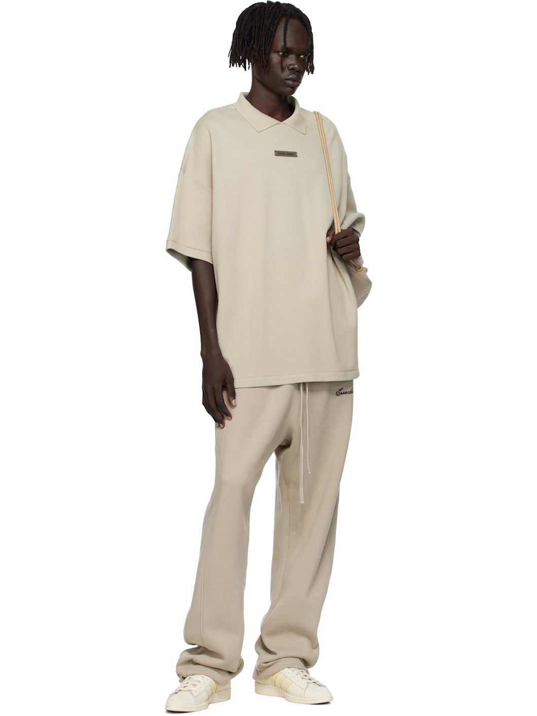 Taupe 90s Fit Piqué Short Sleeve Polo - 4