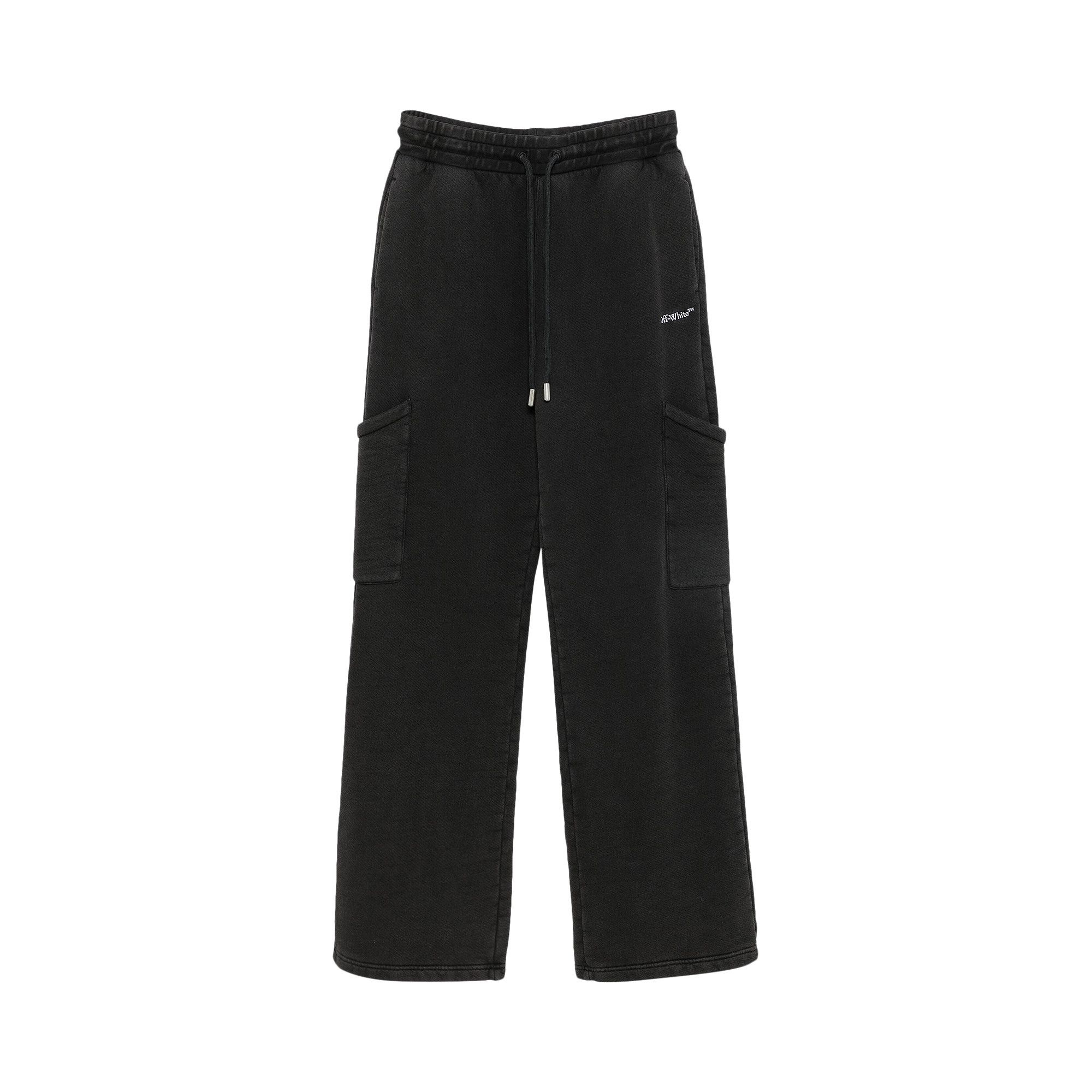 Off-White Bookish Cargo Sweatpant 'Black/White' - 1