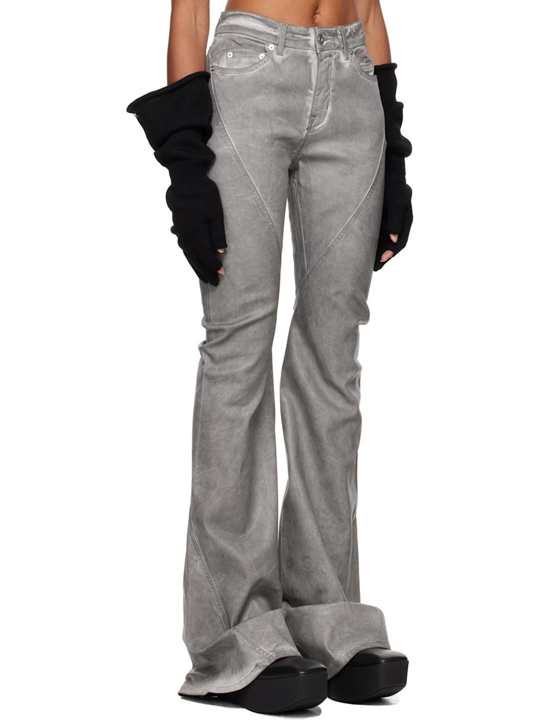 Off-White Bias Bootcut Jeans - 2