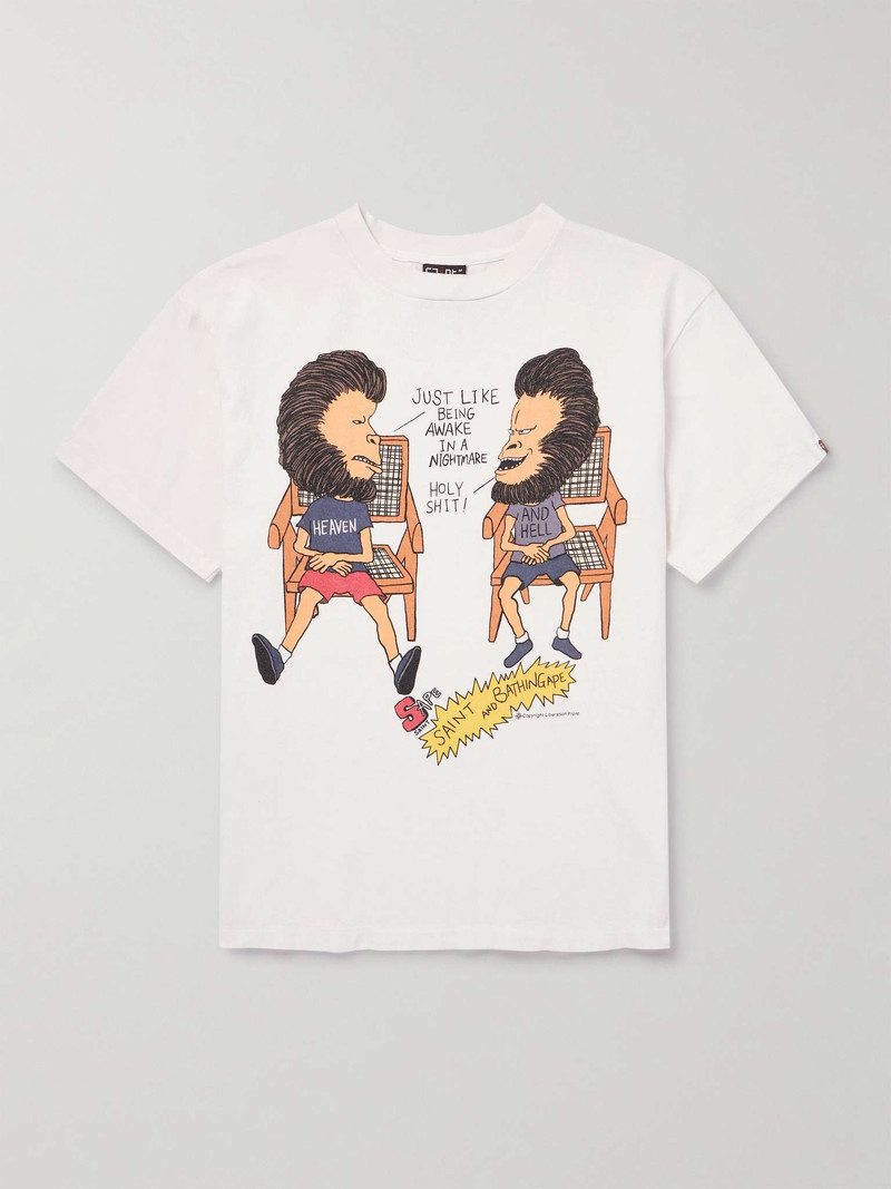 + BAPE 인쇄 코튼 셔츠 - 1