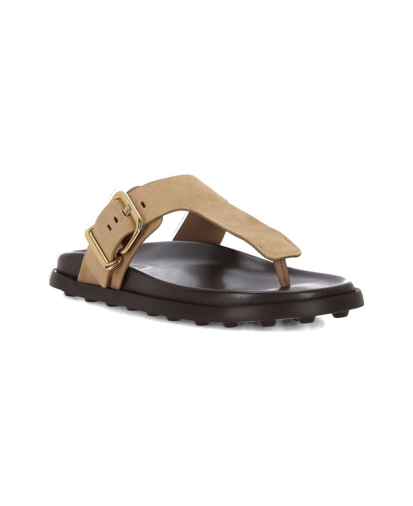 Buckle Detailed Thong Sandals - 2
