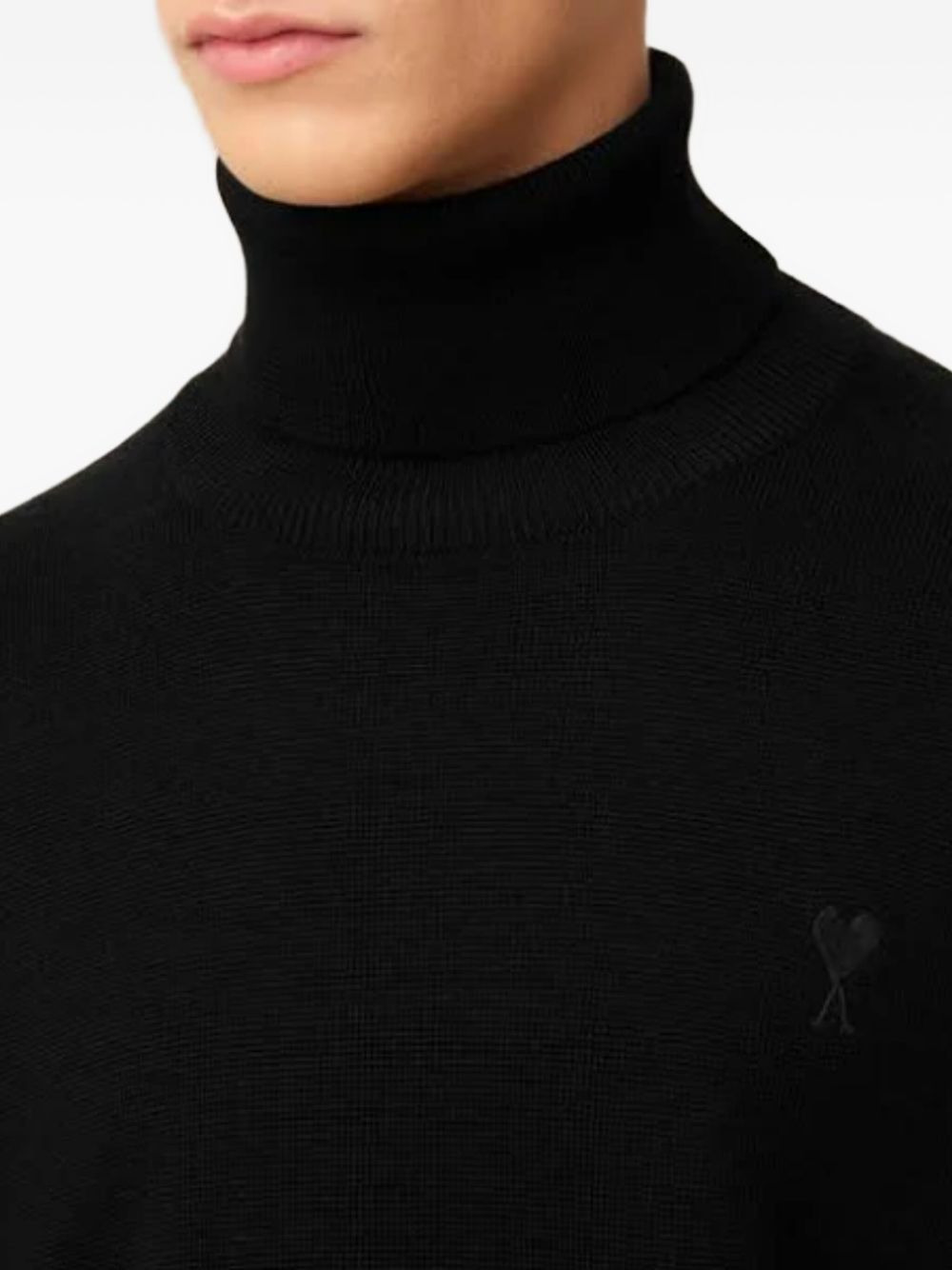 AMI DE COEUR-EMBROIDERED TURTLENECK SWEATER - 3