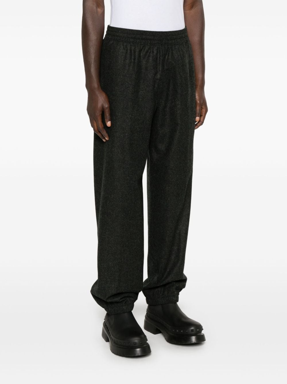 4G-motif wool trousers - 3