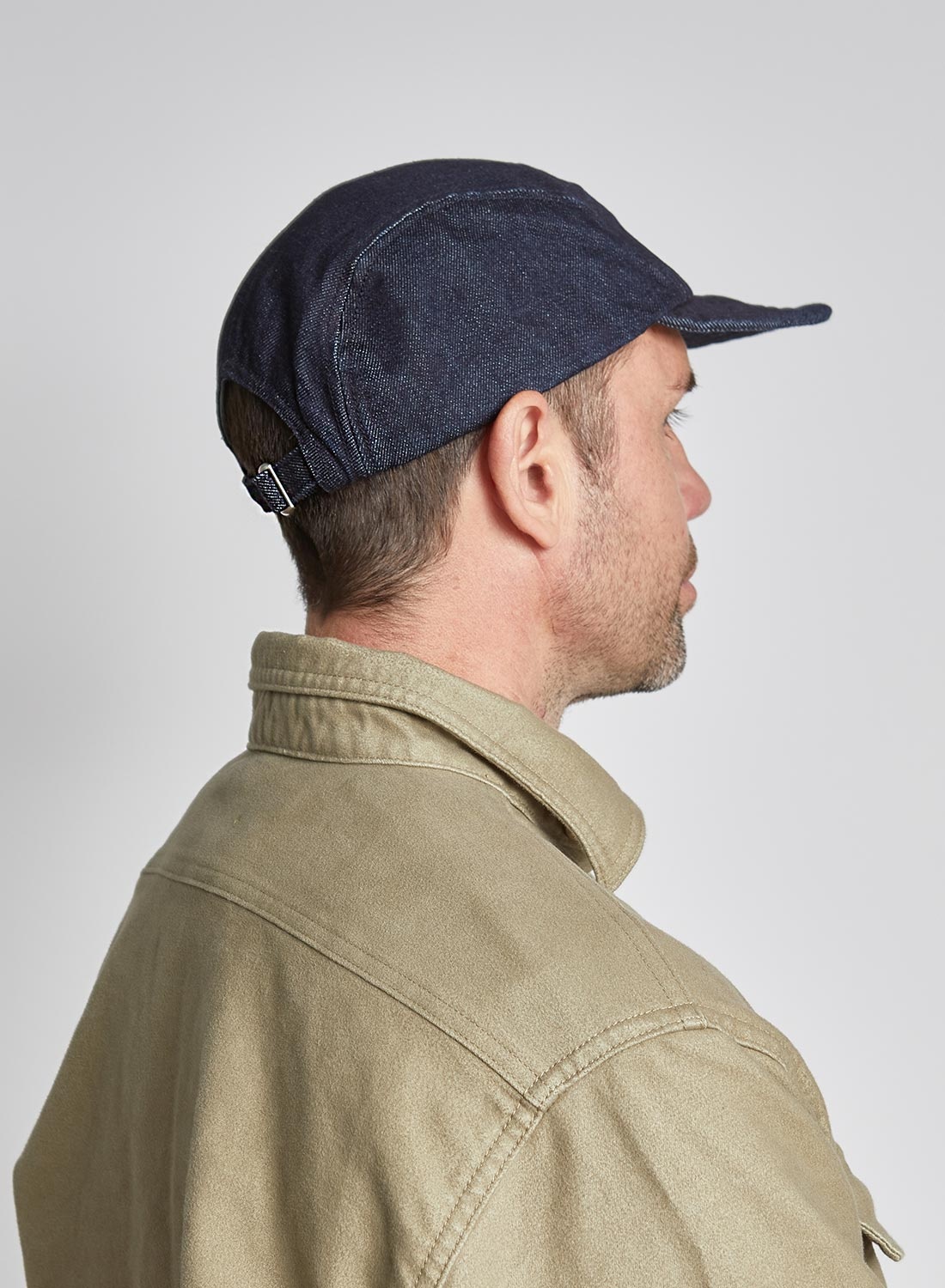 5 Panel Cap Denim in Indigo - 5