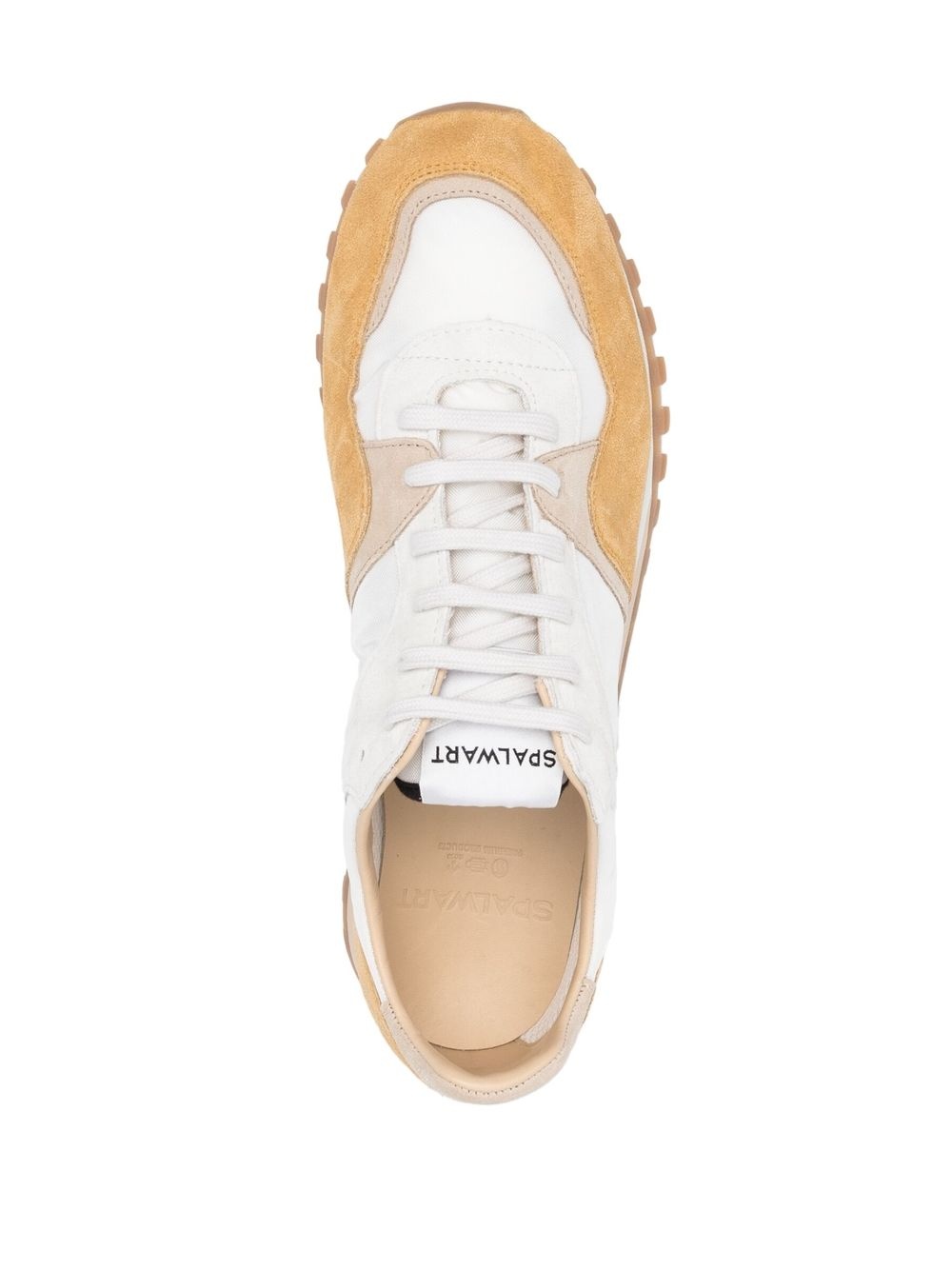 panelled low-top sneakers - 4