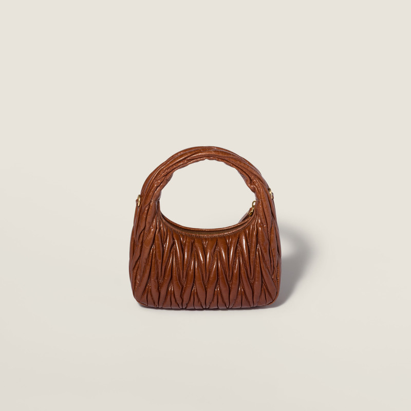 Wander matelassé nappa leather hobo bag 3