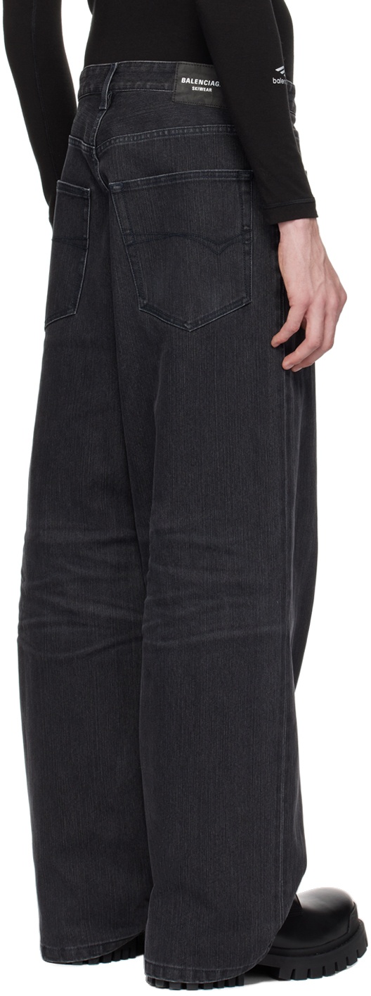 Black Faded Jeans - 3