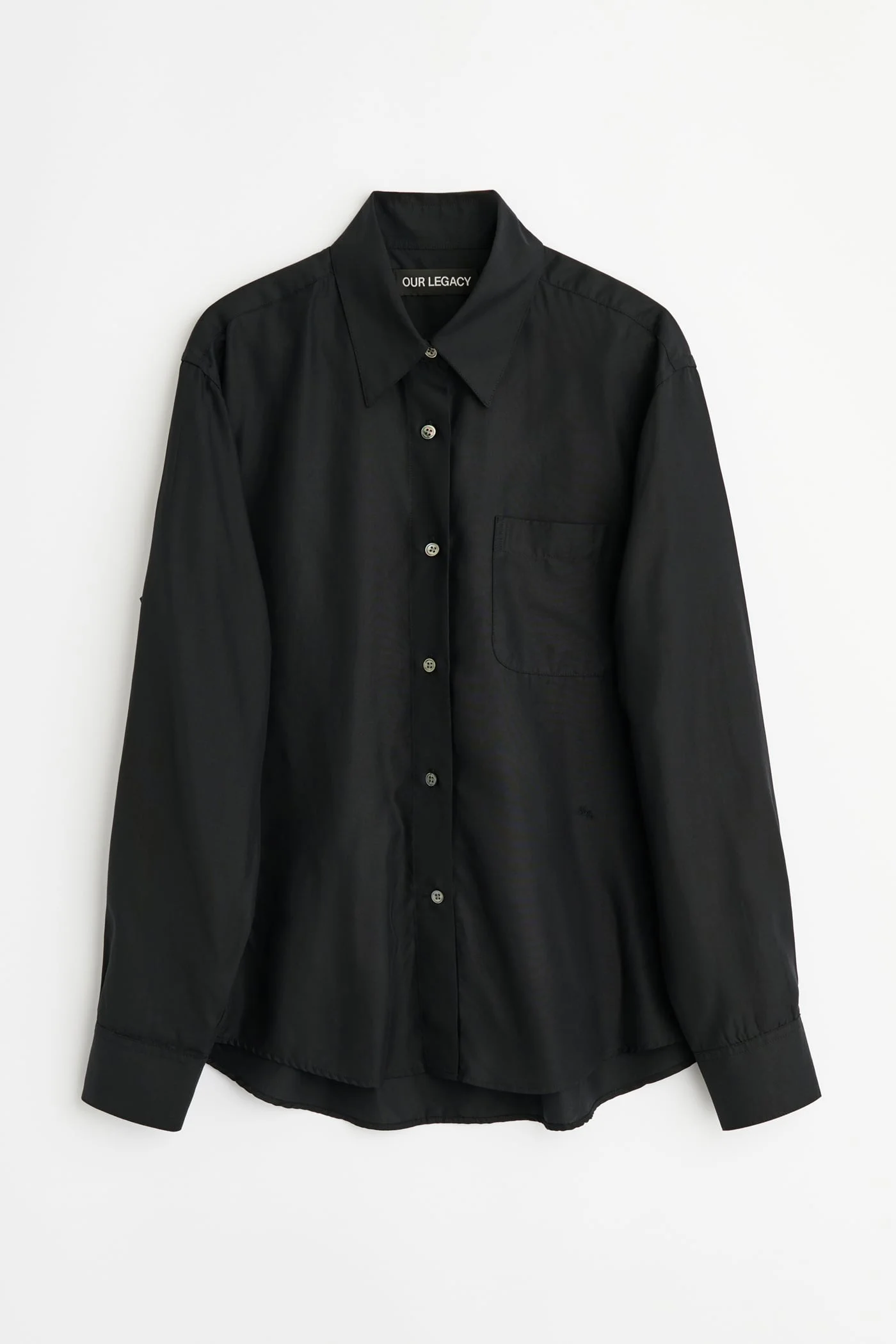 Forever Shirt Black Liquid Tencel - 1