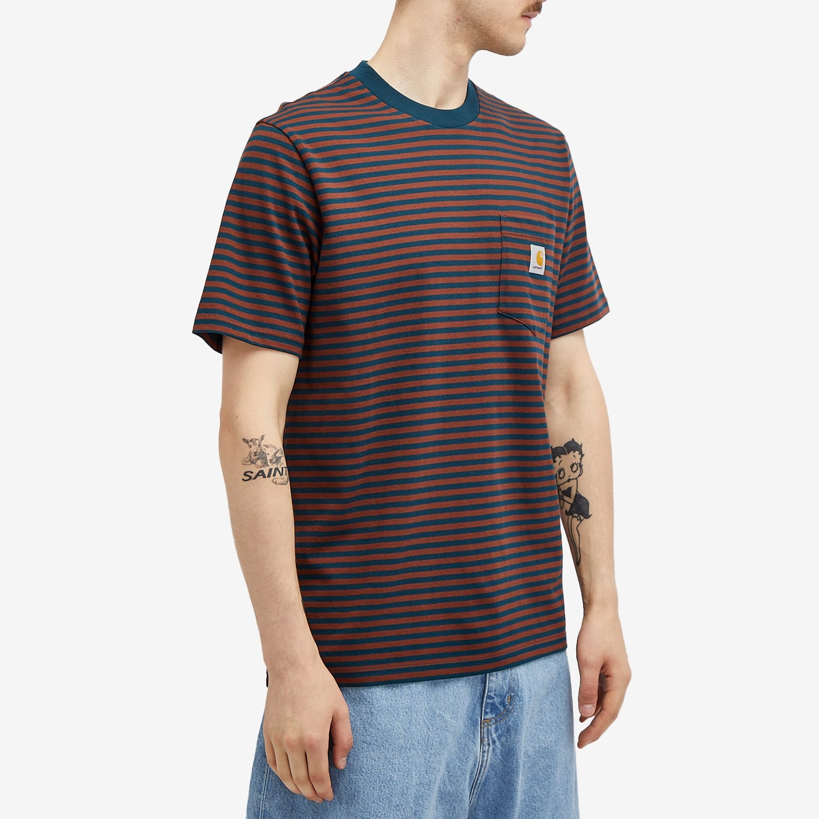 Carhartt WIP Verner Stripe Pocket T-Shirt - 2