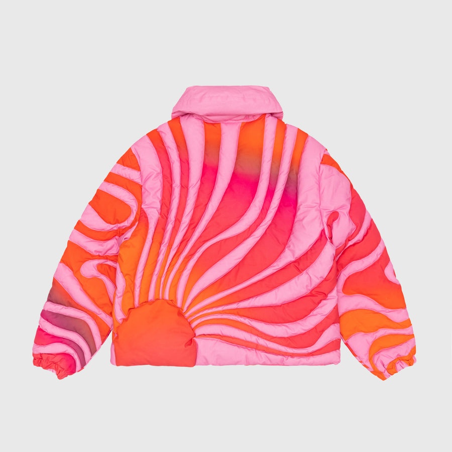 WOVEN SUNSET PUFFER JACKET - 6