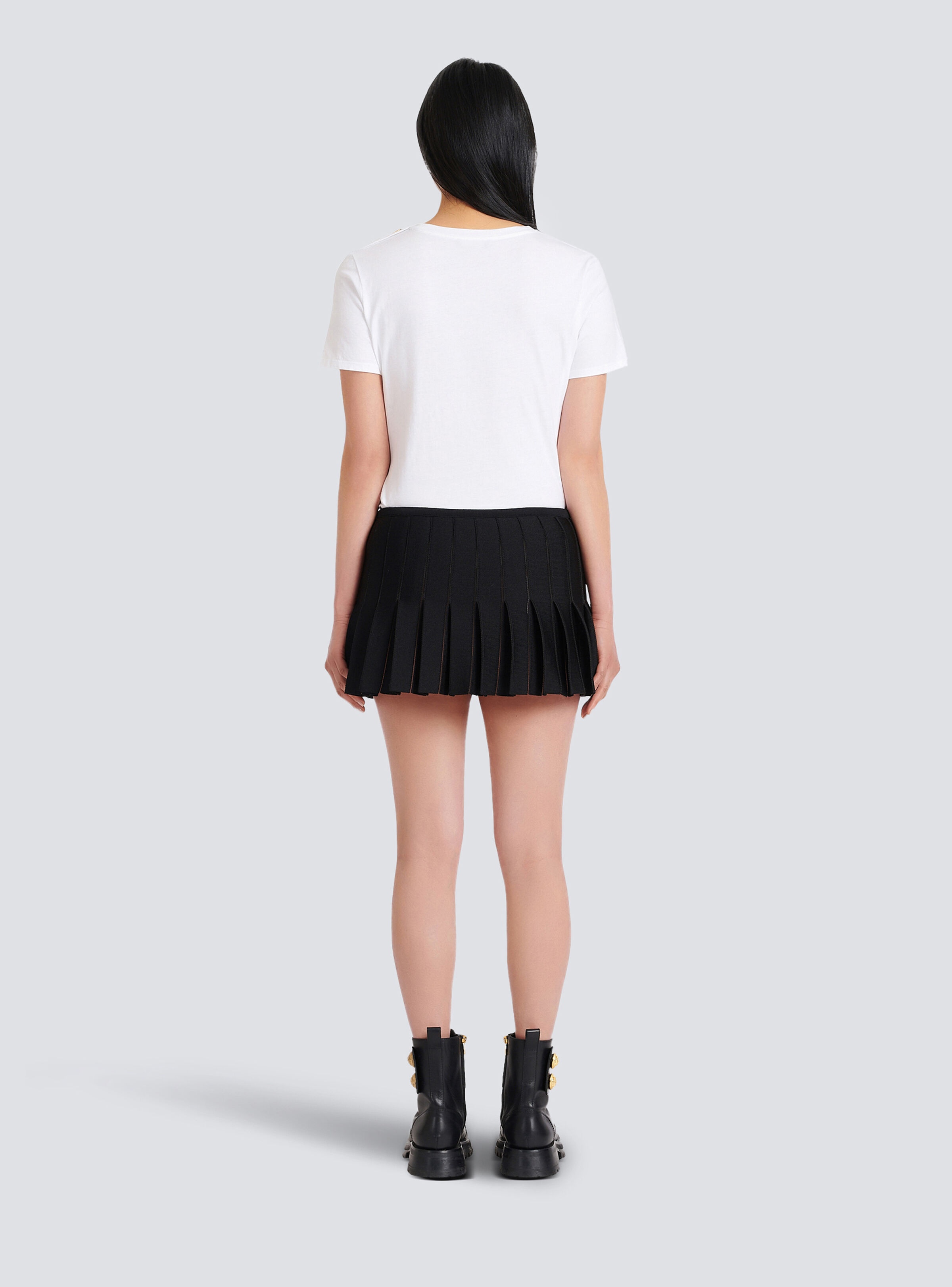 Knit pleated skirt - 5