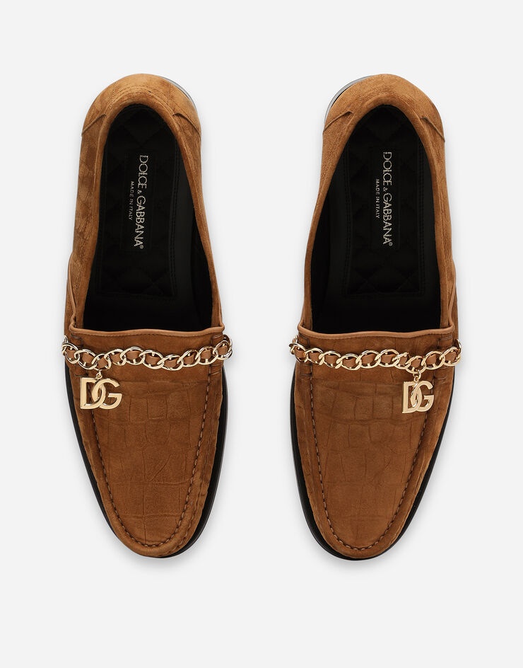 Calfskin suede Visconti loafers - 4