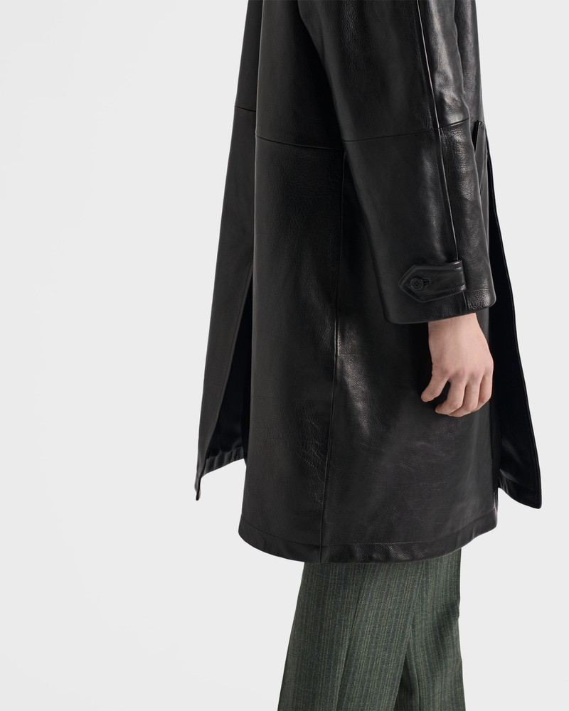 Oversized leather coat 3