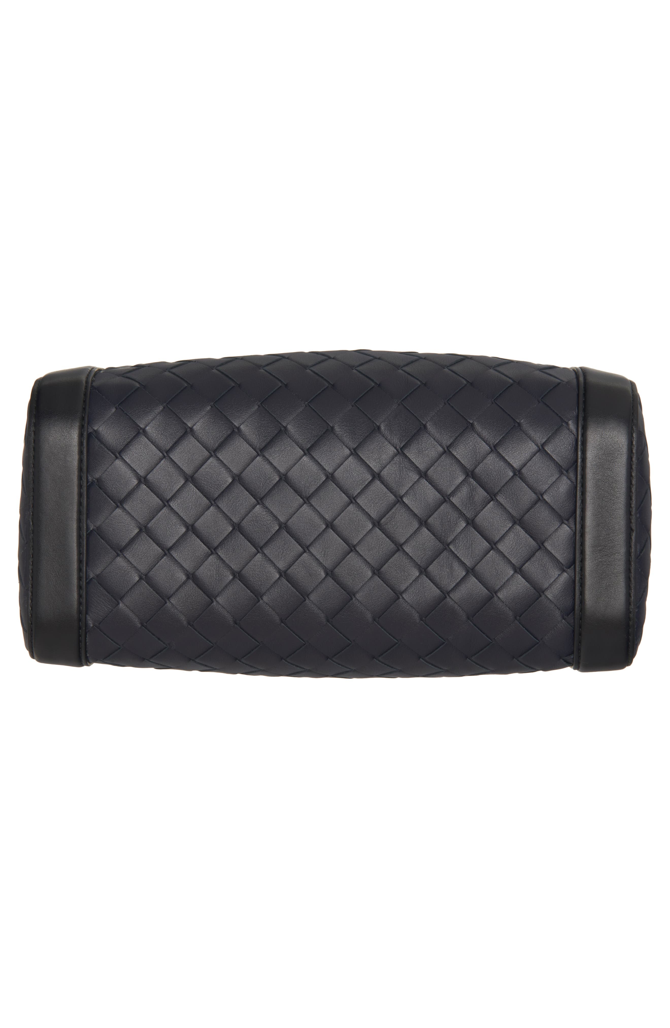 Bottega Veneta Classic Intrecciato Rectangular Crossbody Bag in Space/Black-Silver at Nordstrom - 6