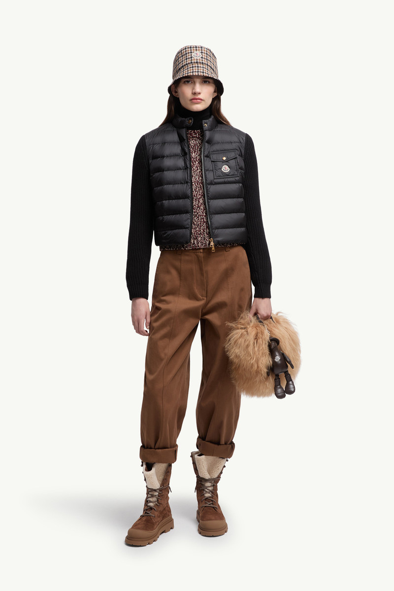 Moncler Padded Wool Zip-Up Cardigan outlook