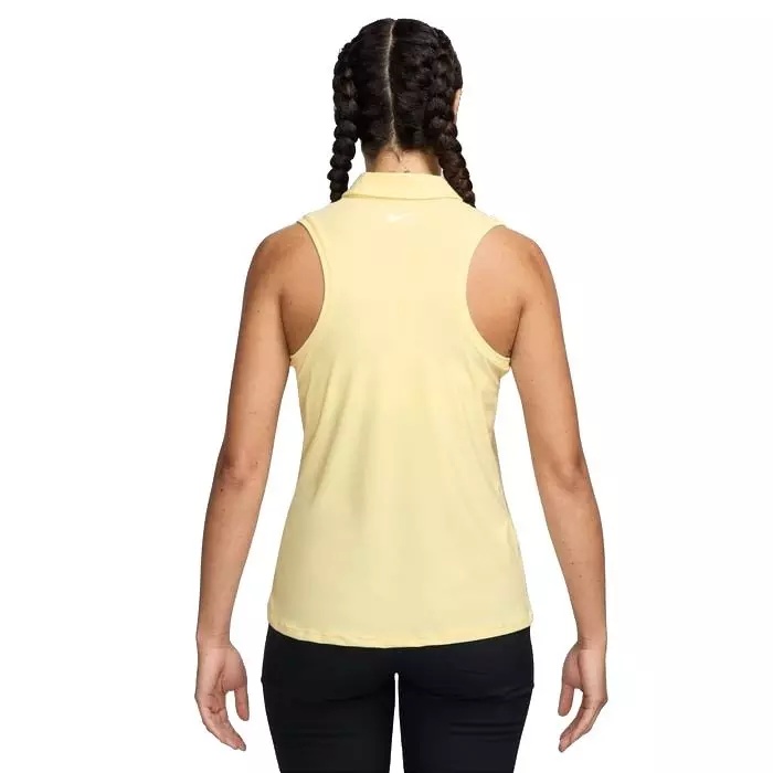 Women's Victory Dri-FIT Sleeveless Polo - Yellow - 2
