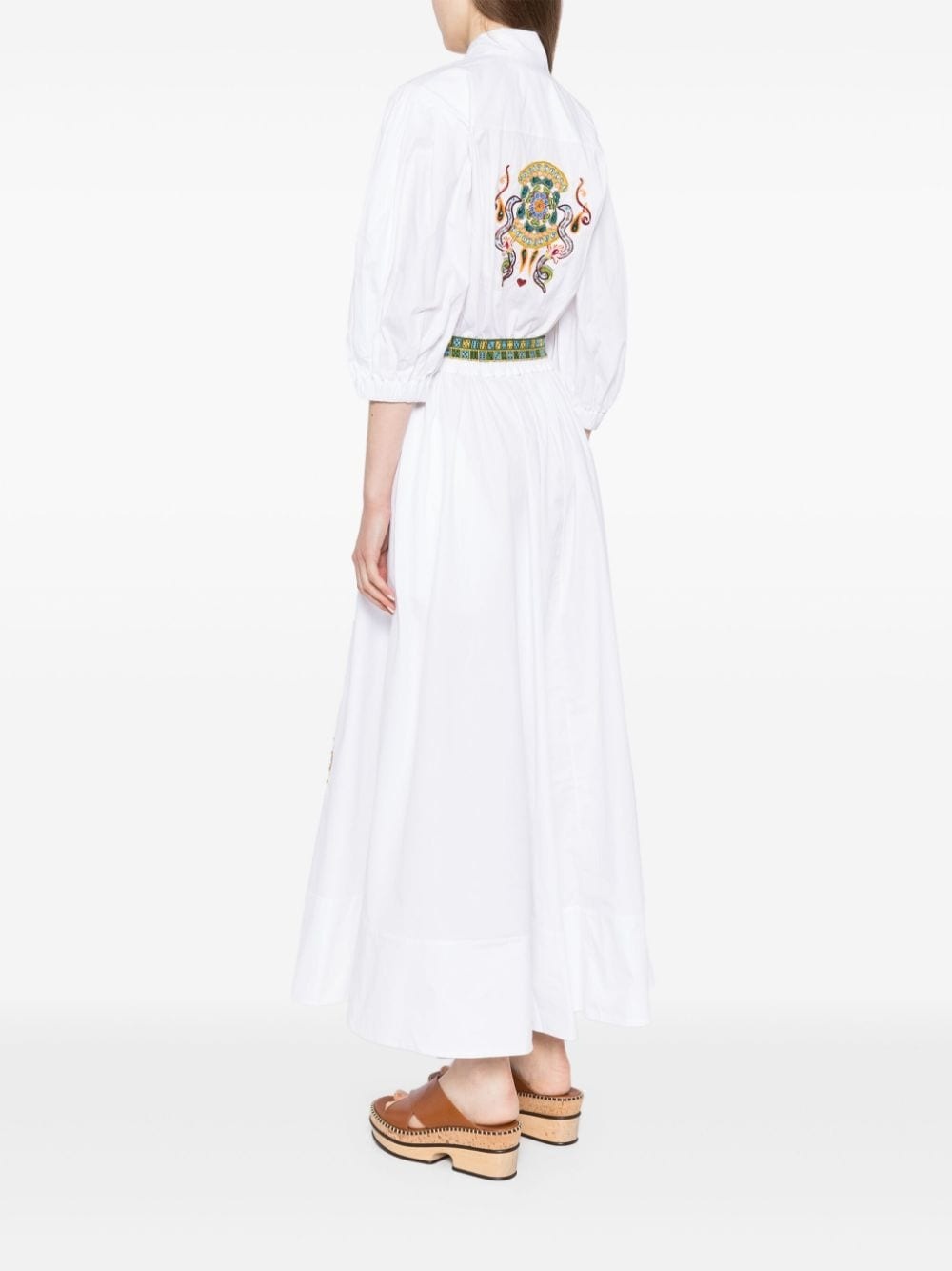 Strike embroidered midi dress - 4