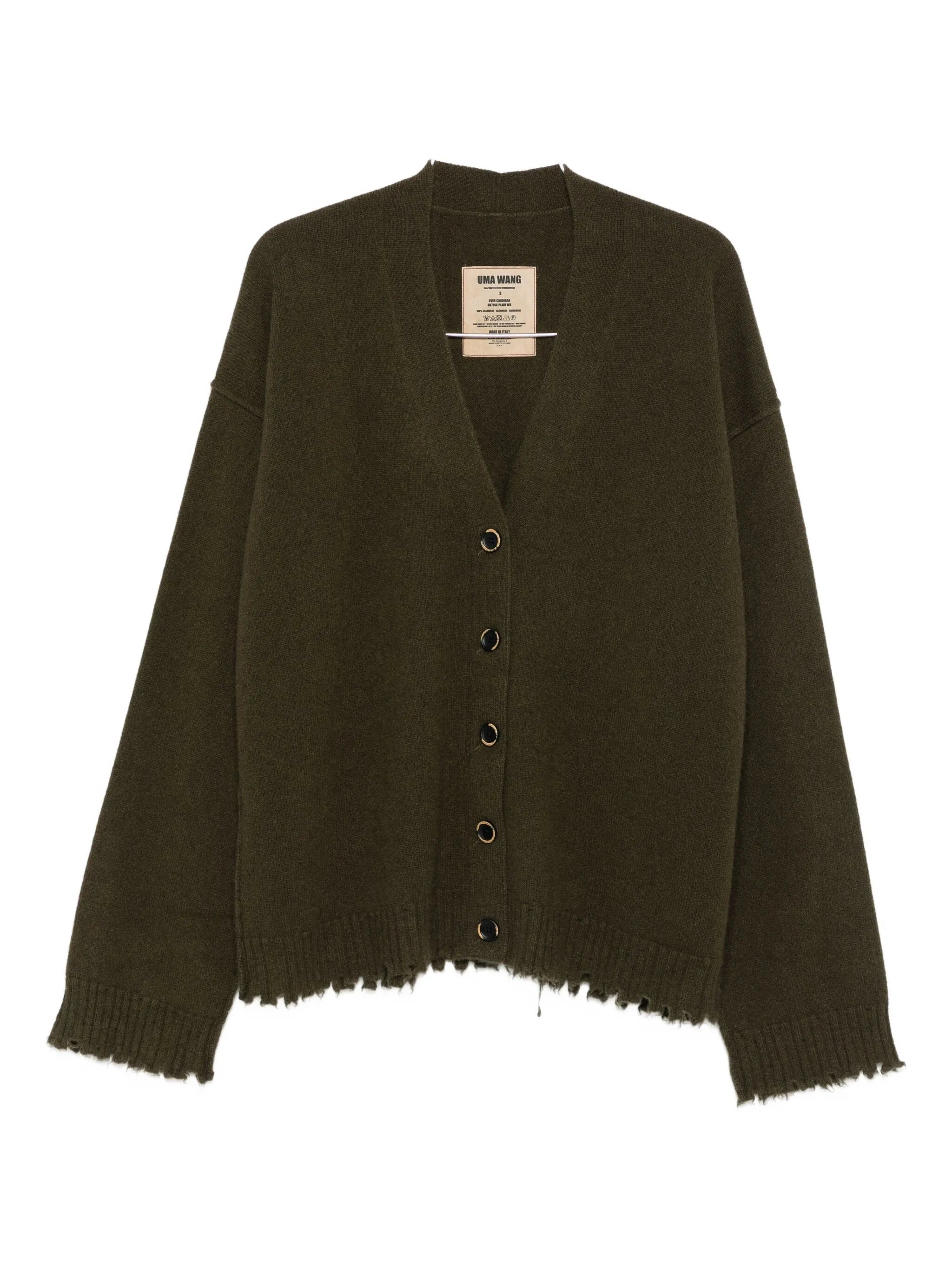 Uma Wang Frayed Buttoned Cardigan - 1
