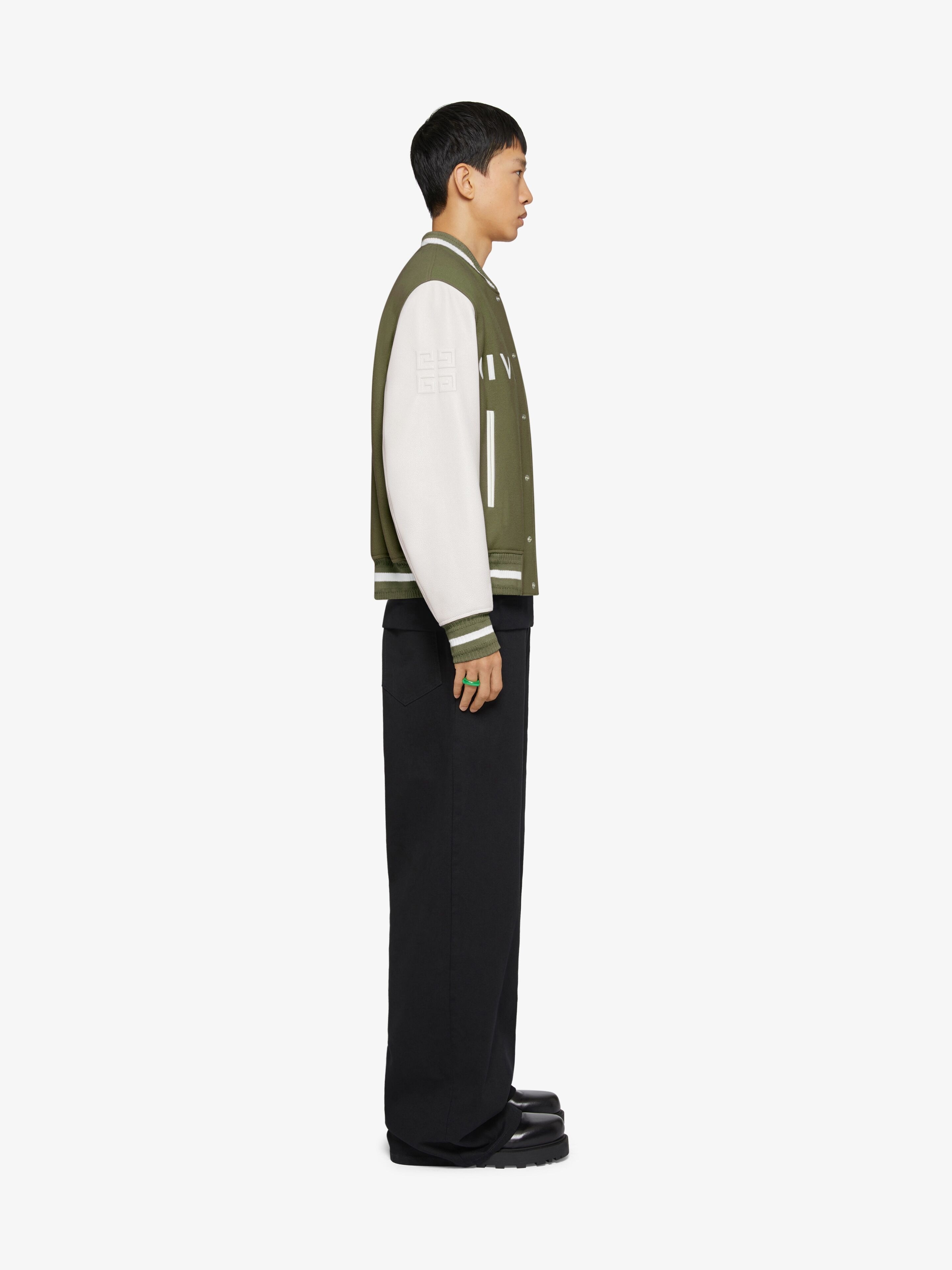 GIVENCHY VARSITY JACKET IN WOOL AND LEATHER - 3