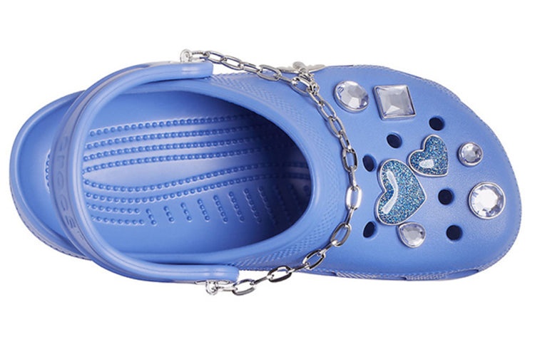 (WMNS) Crocs Classic Clog Beach Blue Sandals 206744-434 - 4