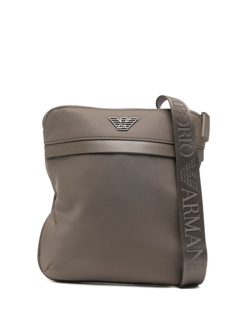 logo-strap messenger bag 1