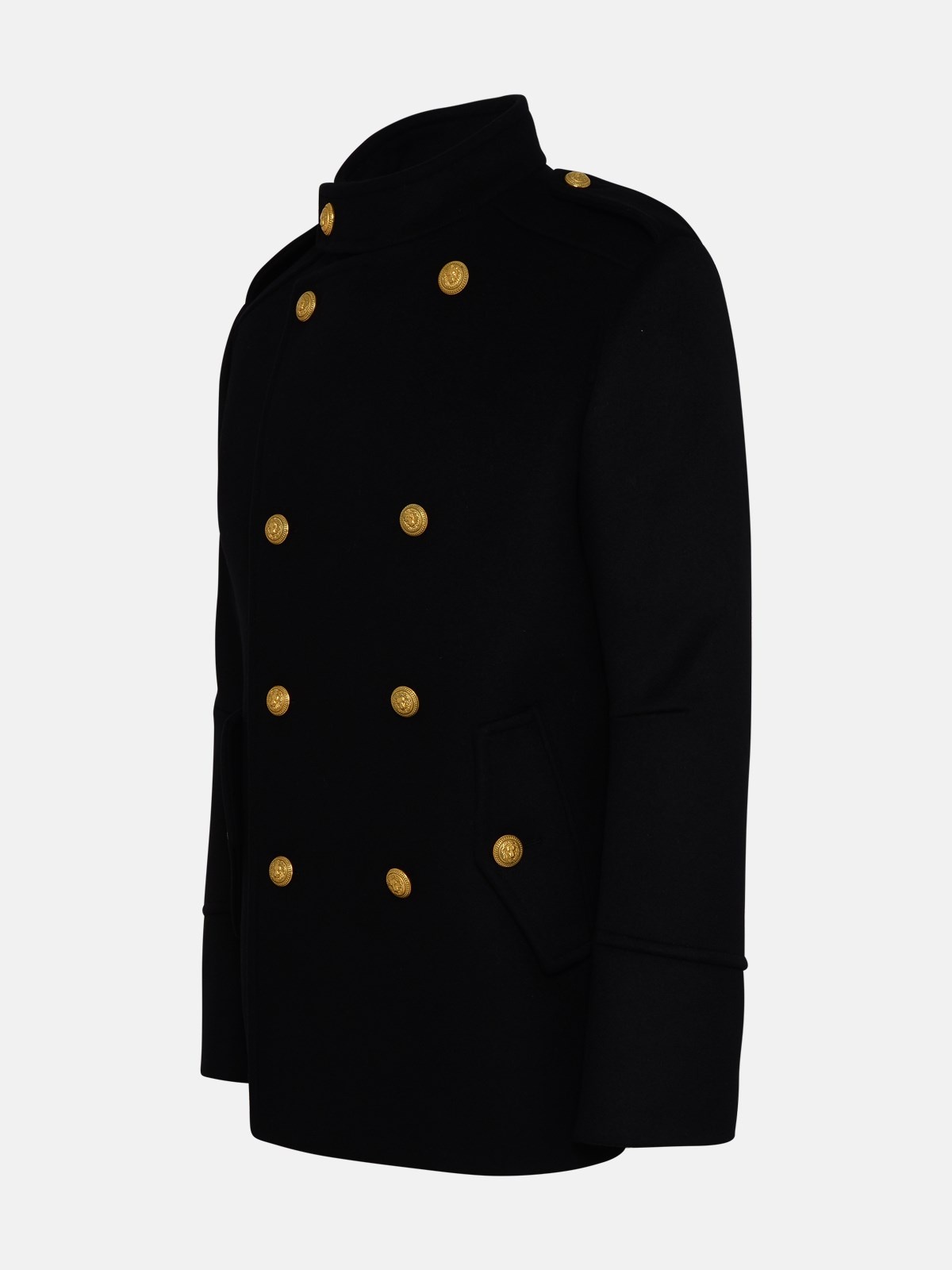 Black virgin wool jacket - 2