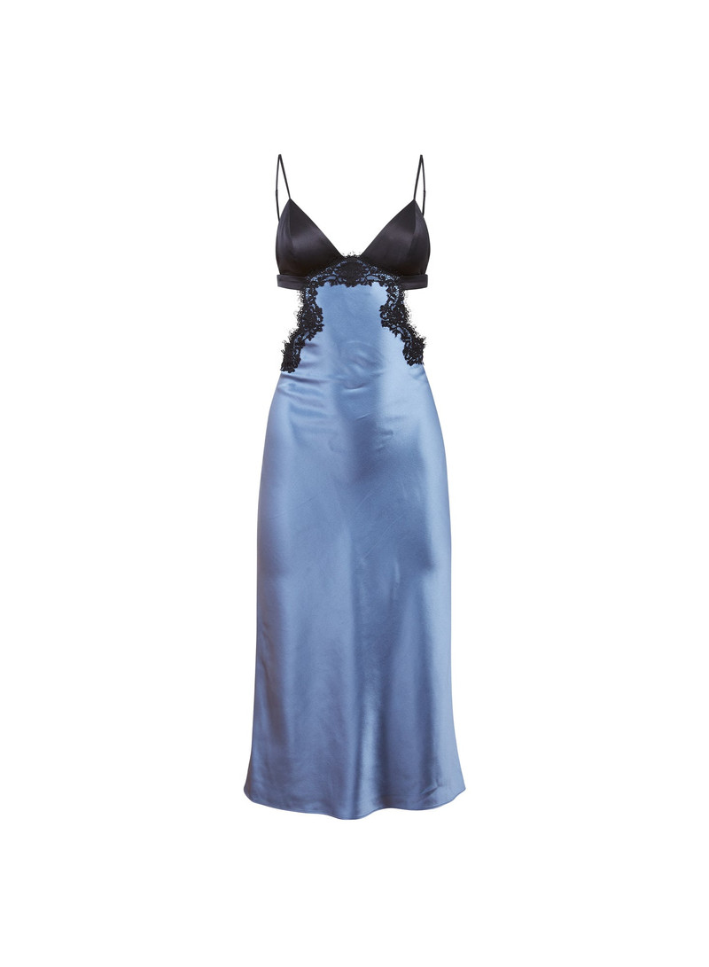 Silk & Lace Cutout Slip 1