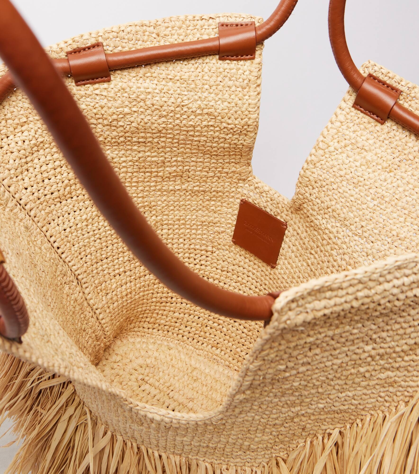 Goldentime Medium raffia tote bag - 3