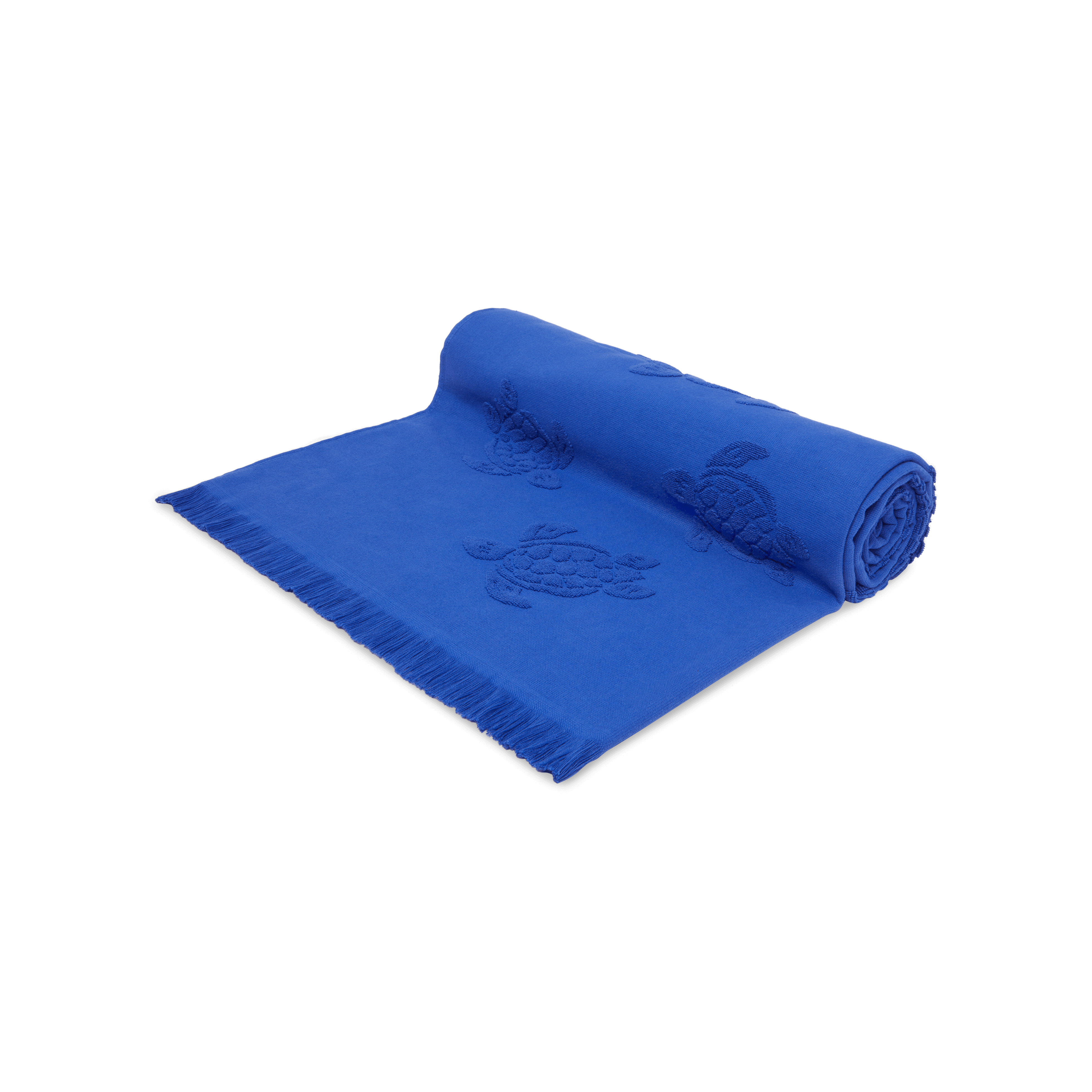 Beach Fouta in Organic Cotton Turtles Jacquard - 3
