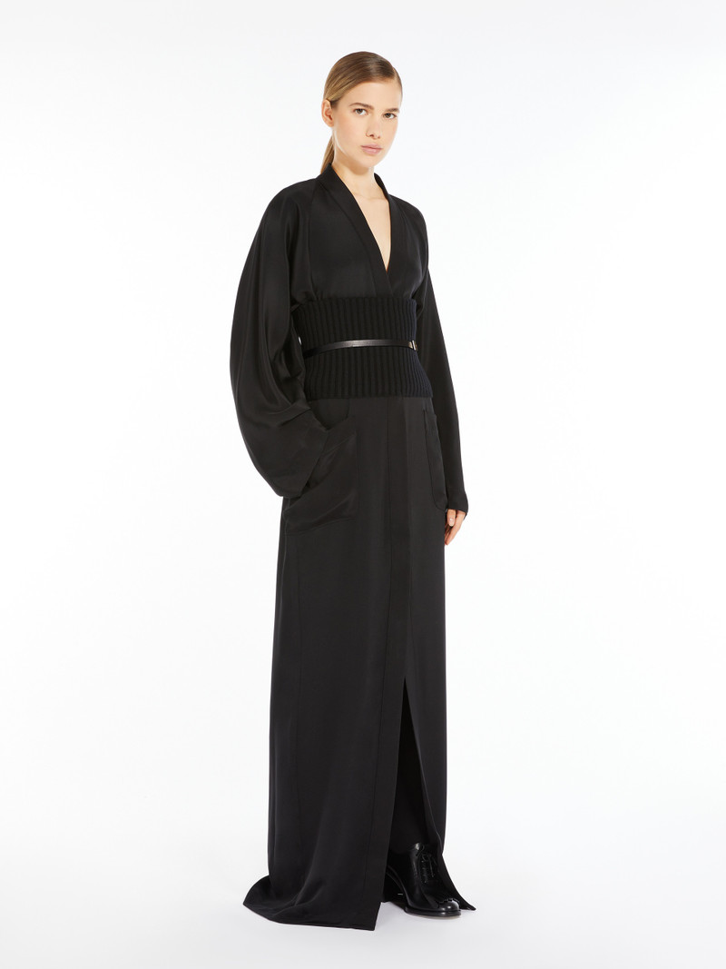 Max Mara AGAMIA1234 Long silk dress outlook