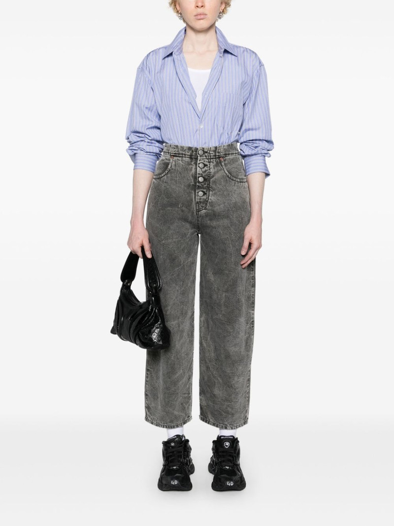 MM6 Maison Margiela high-rise cotton boyfriend jeans outlook