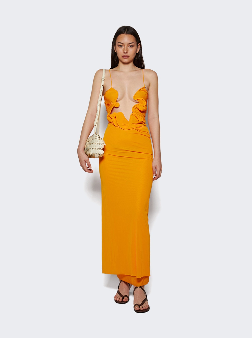 Molded Venus Dress Tangelo - 5
