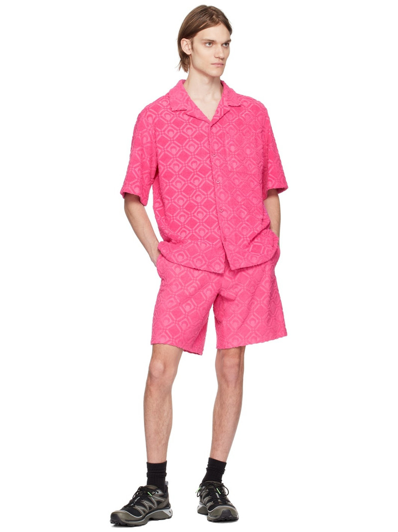 Marine Serre Pink Moon Sponge Shorts outlook