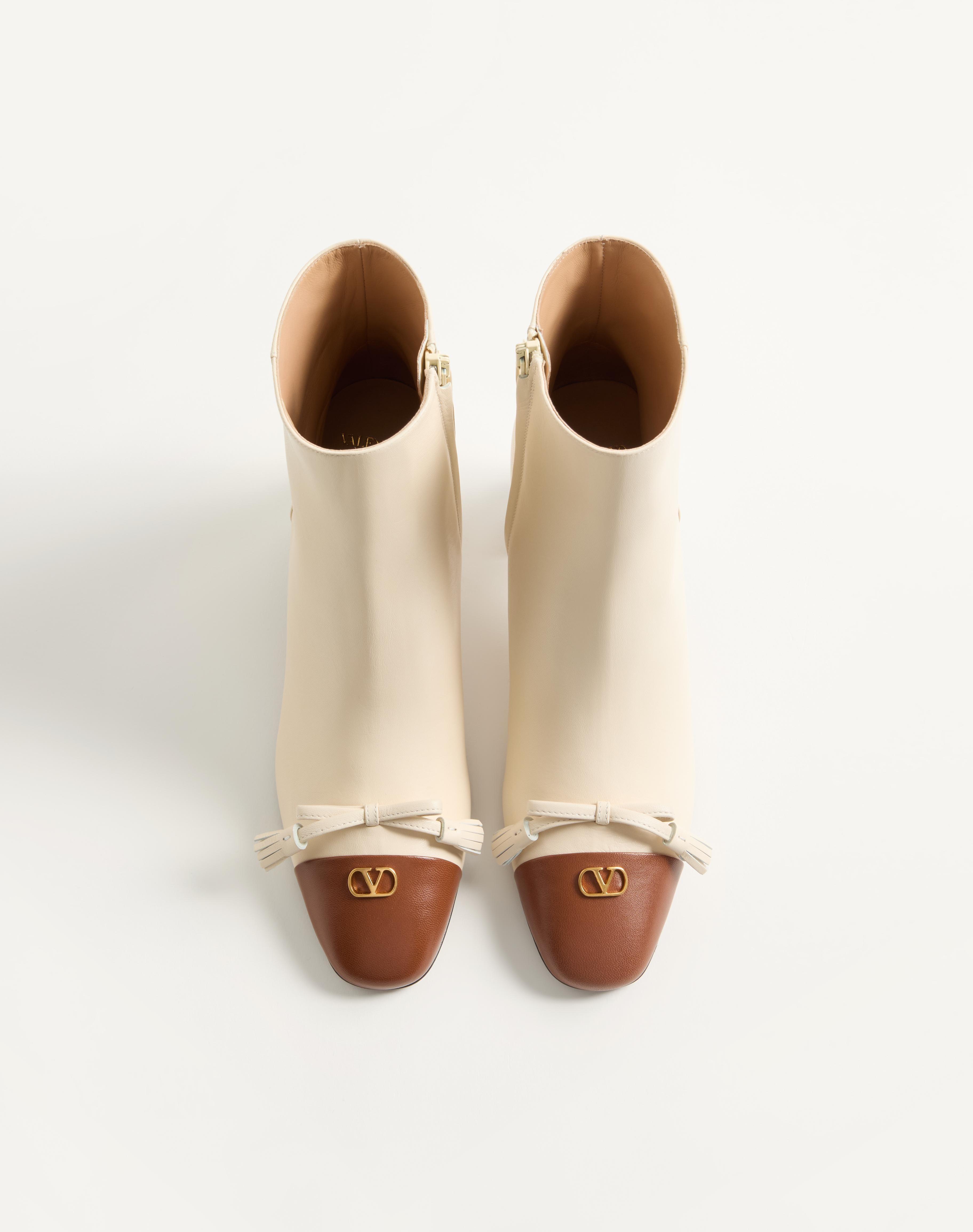 VALET DU ROI KIDSKIN LEATHER ANKLE BOOT 60MM - 4