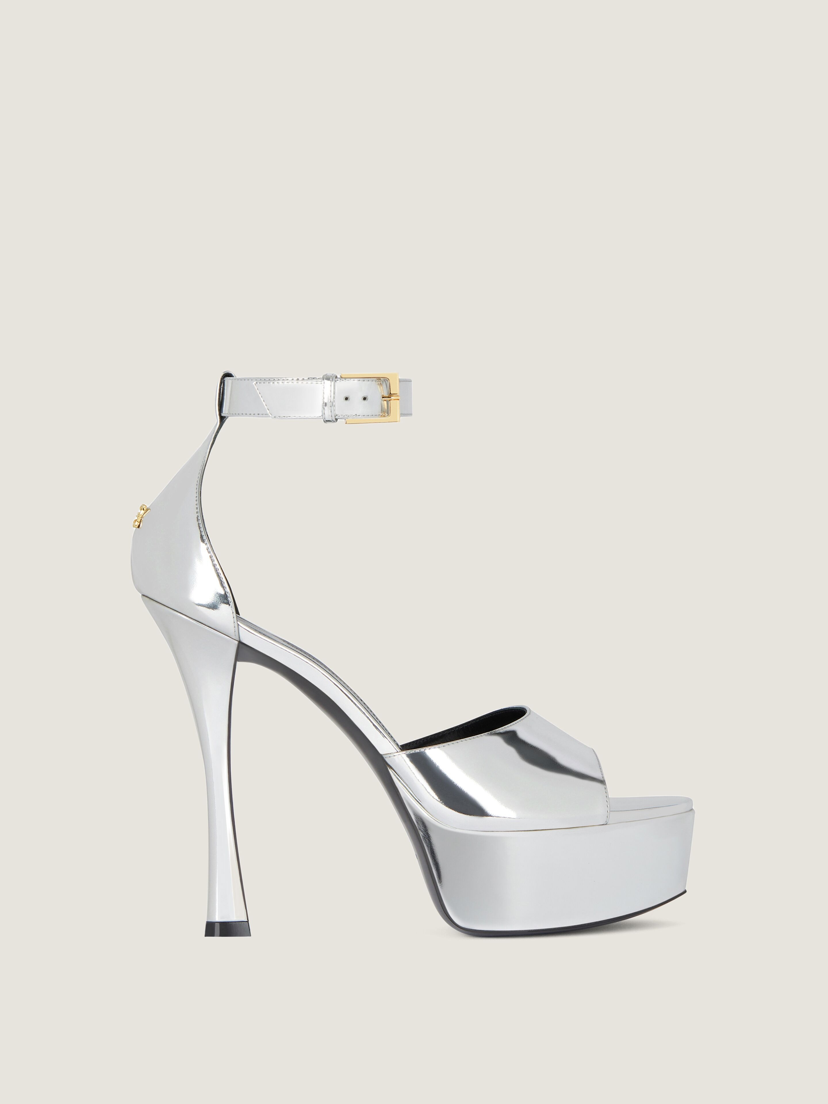 4G LIQUID PLATFORM SANDALS IN PATENT LEATHER - 1