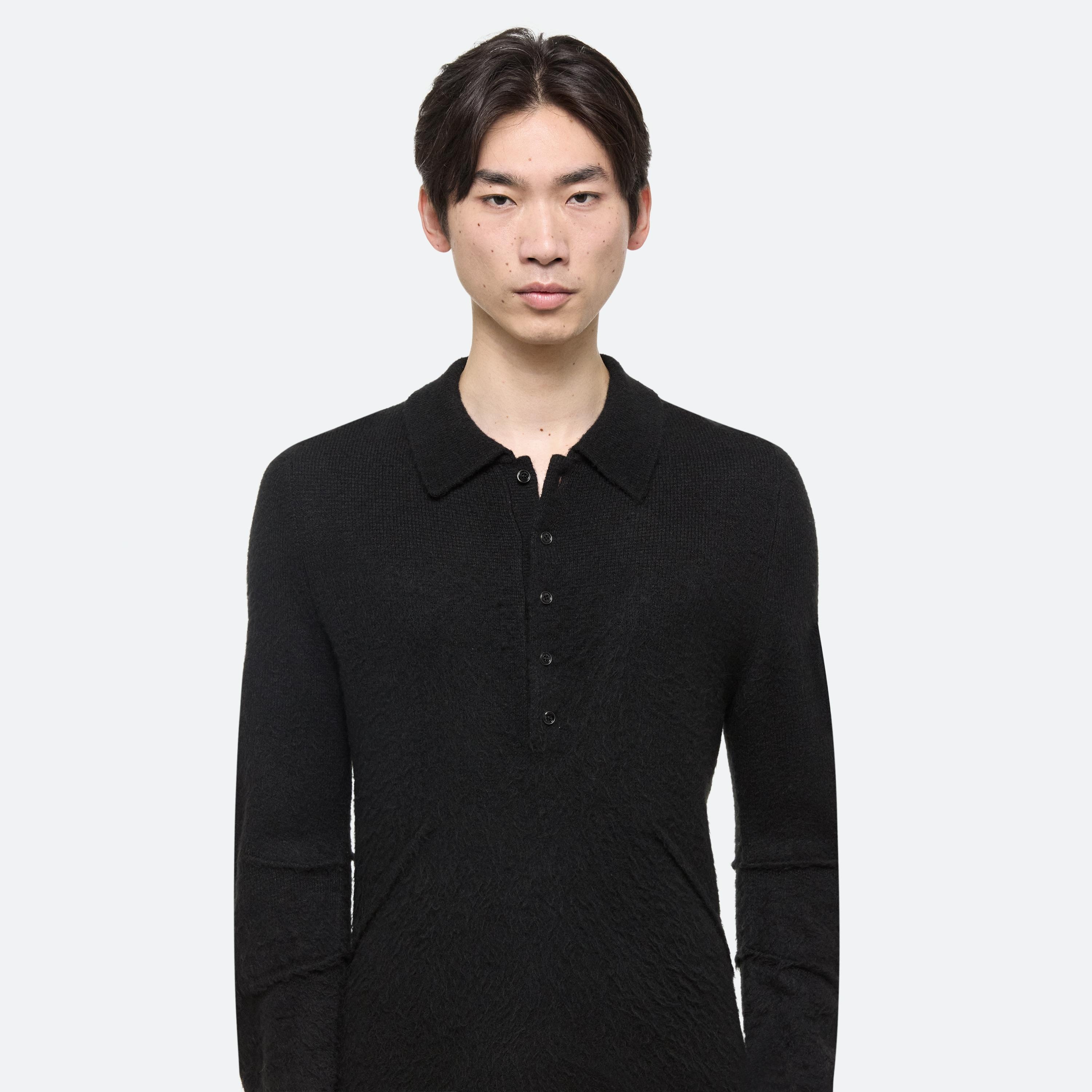 Helmut Lang Cotton Polo Sweater | WWW.HELMUTLANG.COM