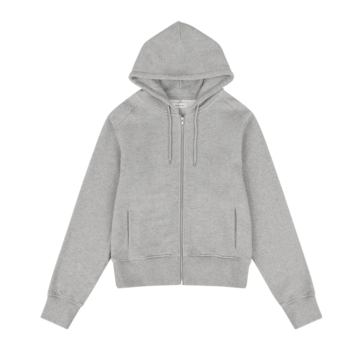 SLIM ZIP UP GREY MARLE - 1