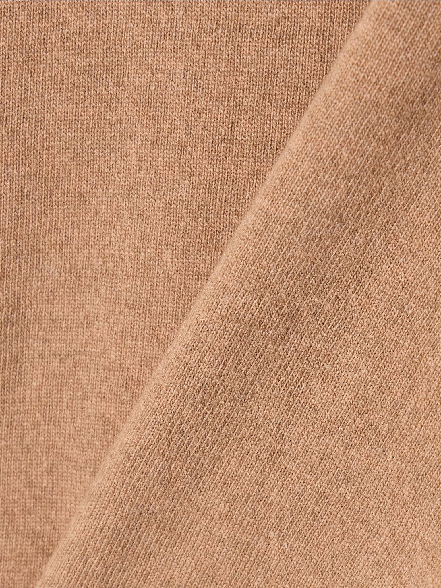 Embroidered wool and cashmere-blend sweater Brown - 5