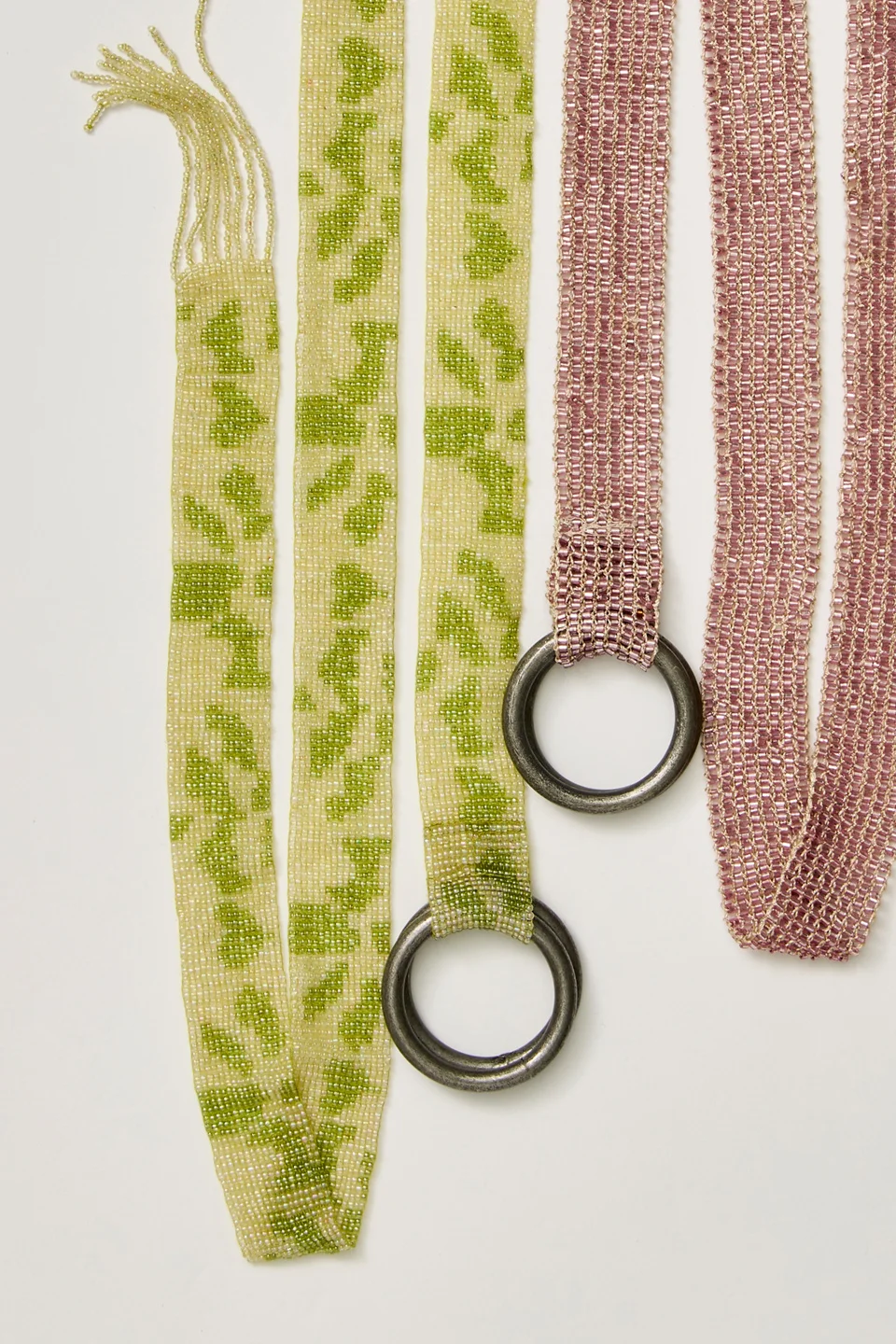 Bailey Beaded Print Wrap Belt - 1